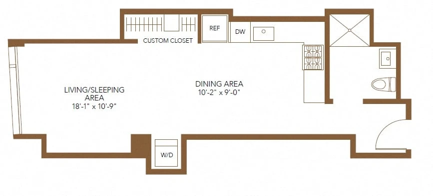 Unit 2304 floor plan