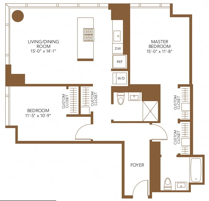 Unit 3004 floor plan
