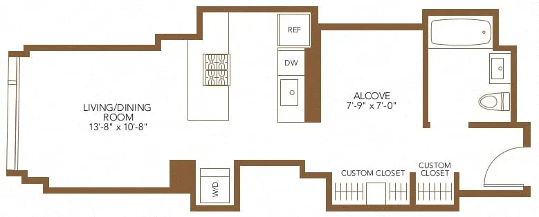Unit 1606 floor plan