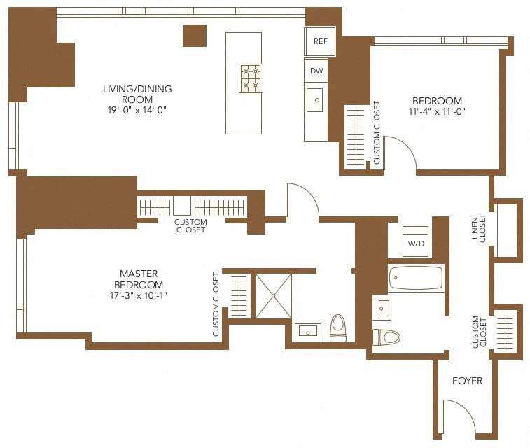 Unit 2309 floor plan