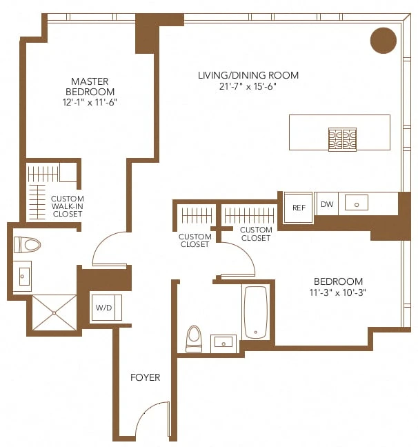 Unit 3908 floor plan