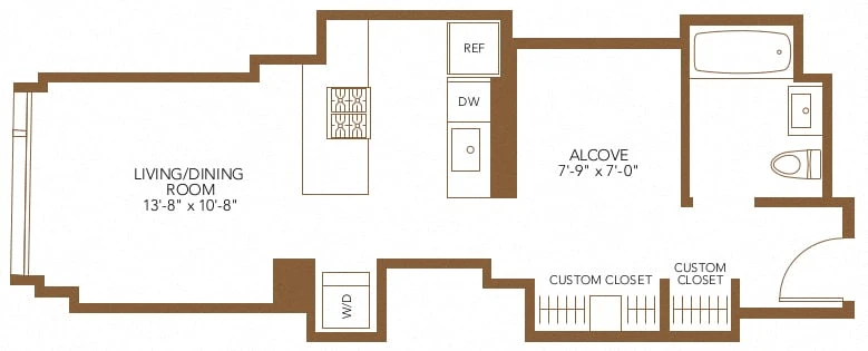 Unit 1606 floor plan