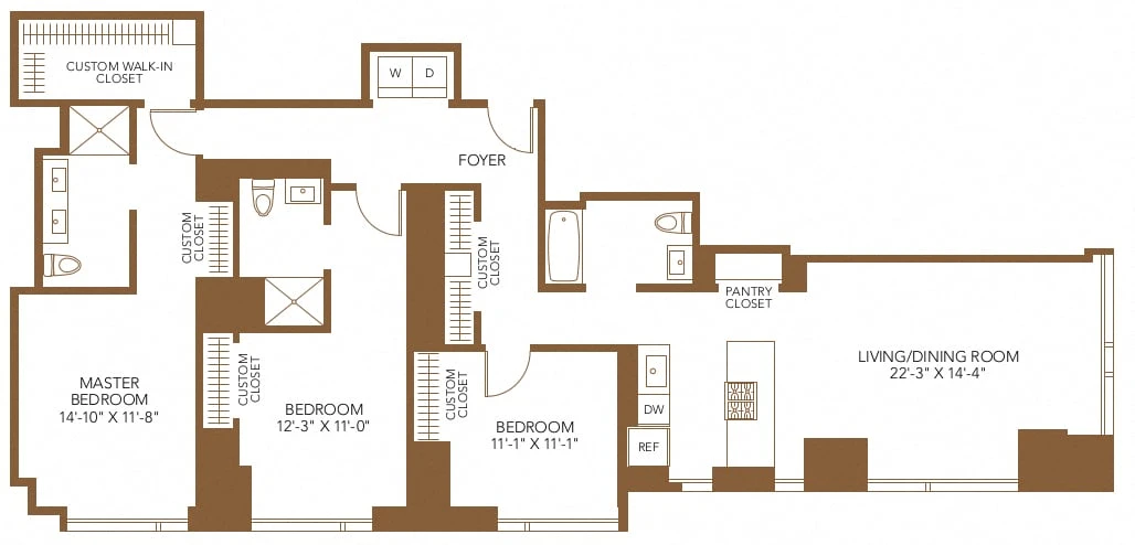 Unit 1615 floor plan