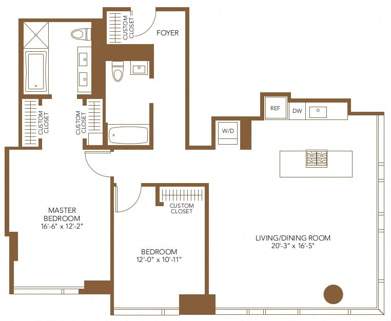 Unit 5507 floor plan