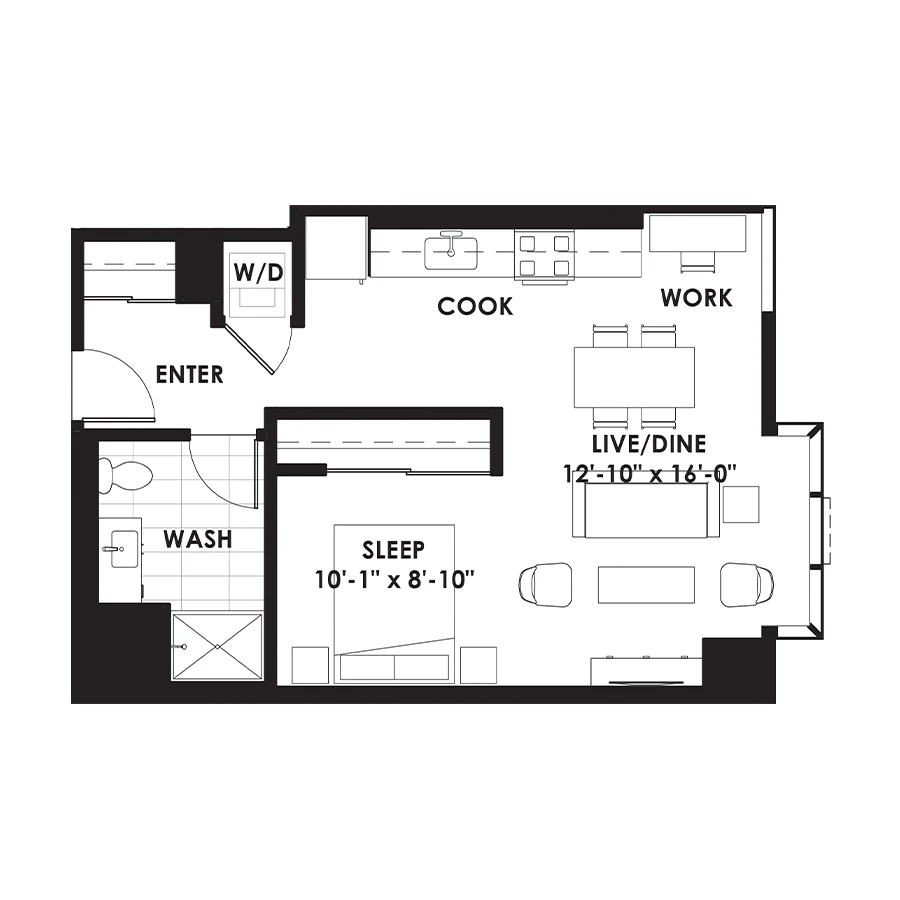 Unit 1207 floor plan
