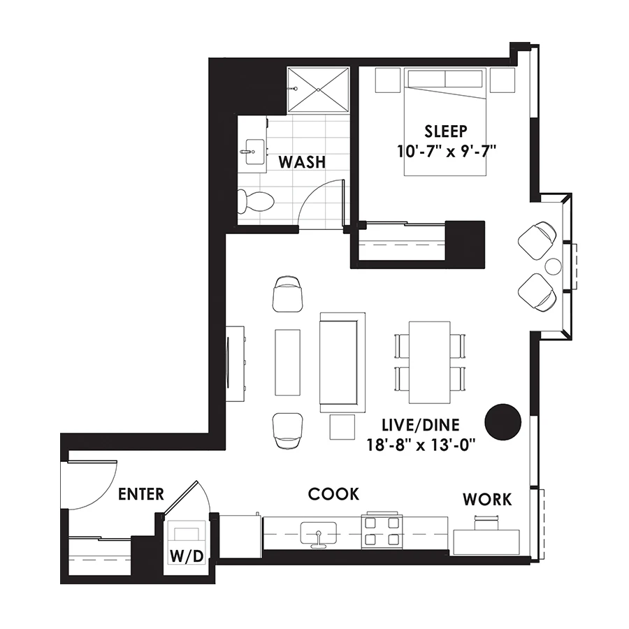 Unit 1905 floor plan