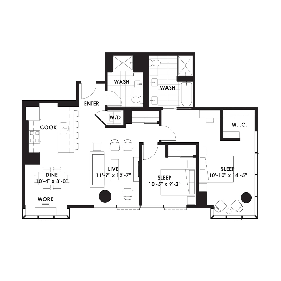 Unit 711 floor plan