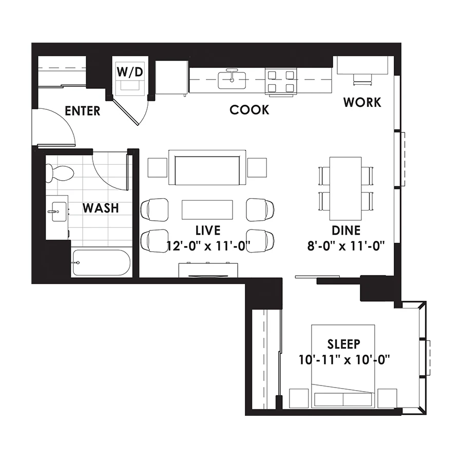 Unit 1209 floor plan