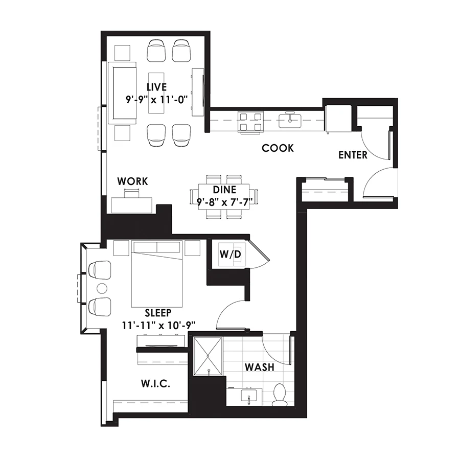 Unit 604 floor plan