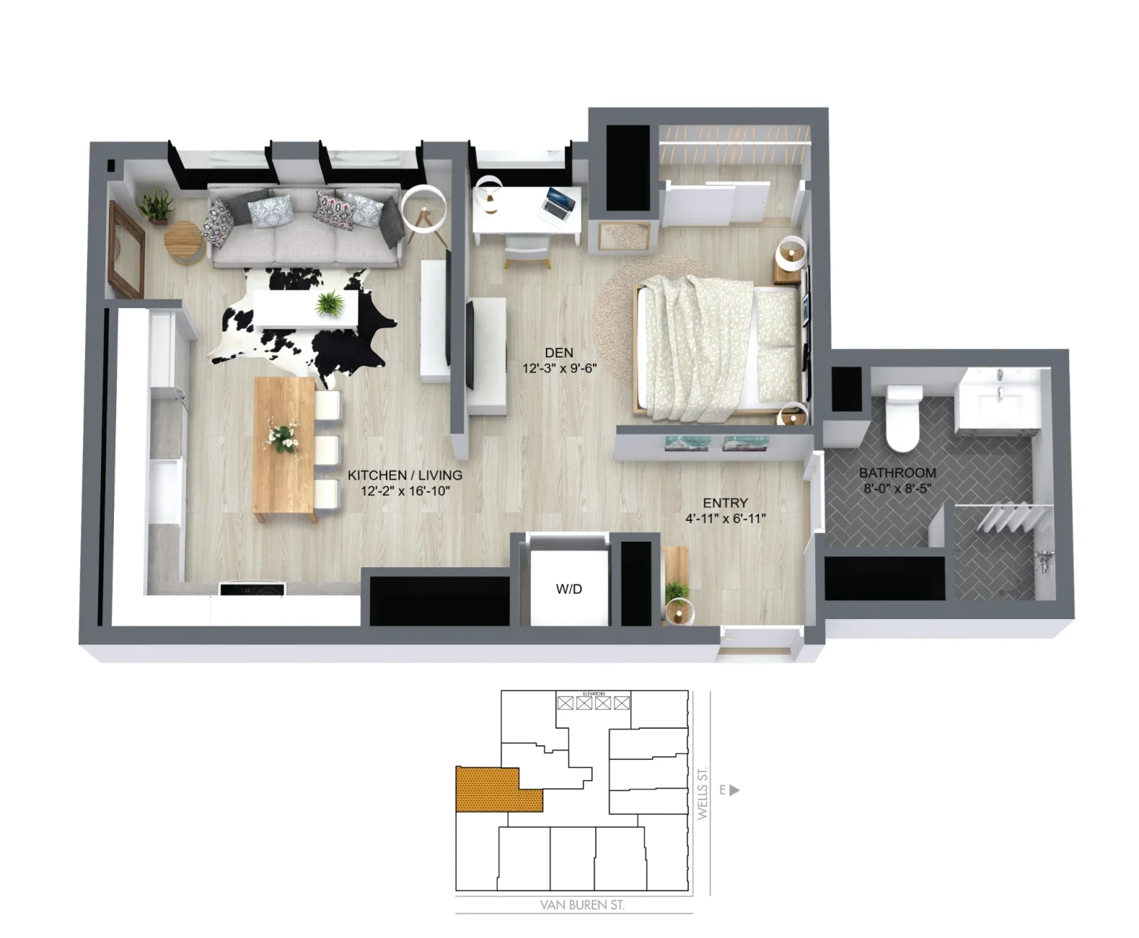 Unit 1210 floor plan