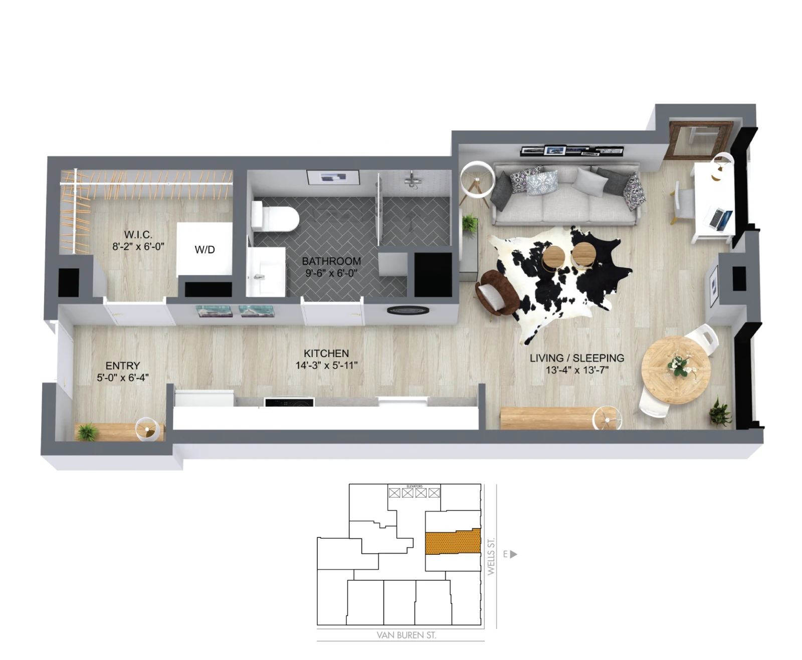 Unit 0703 floor plan