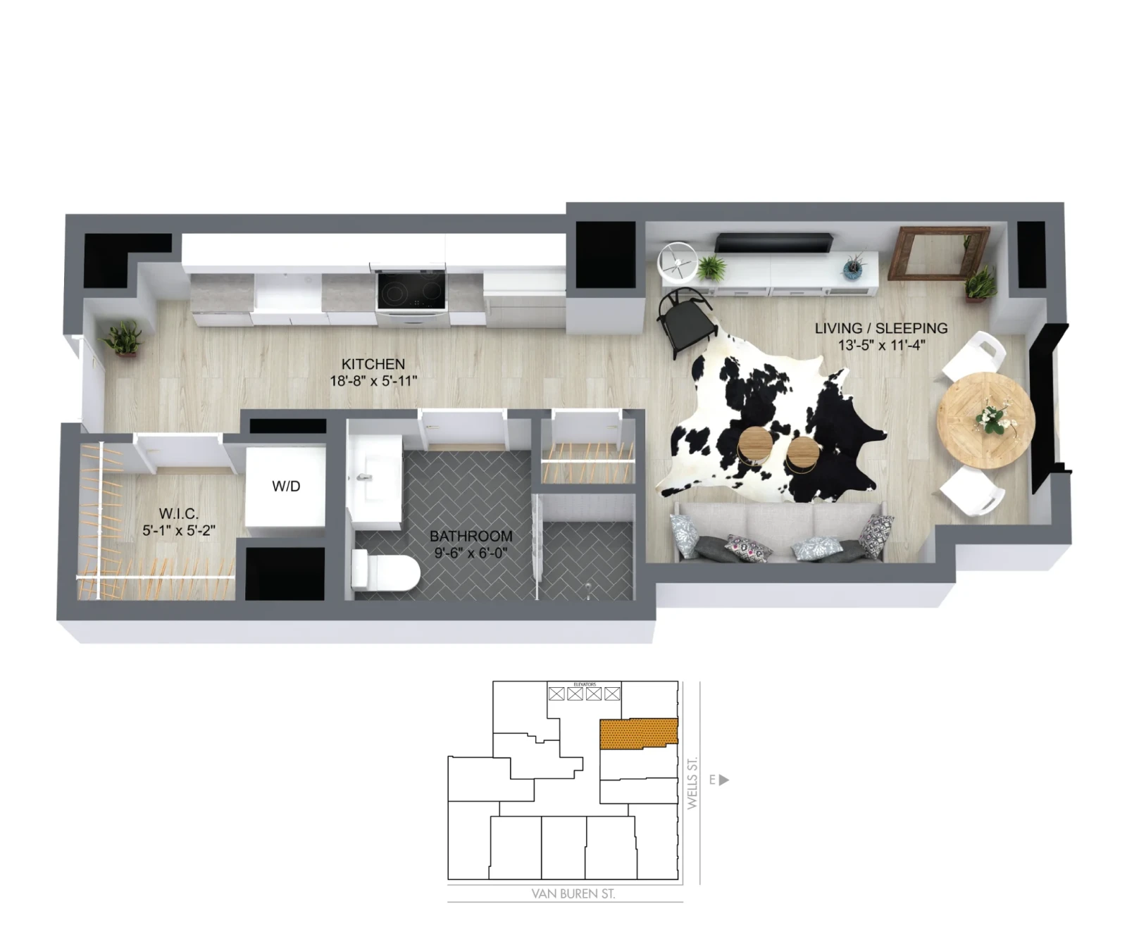 Unit 0702 floor plan