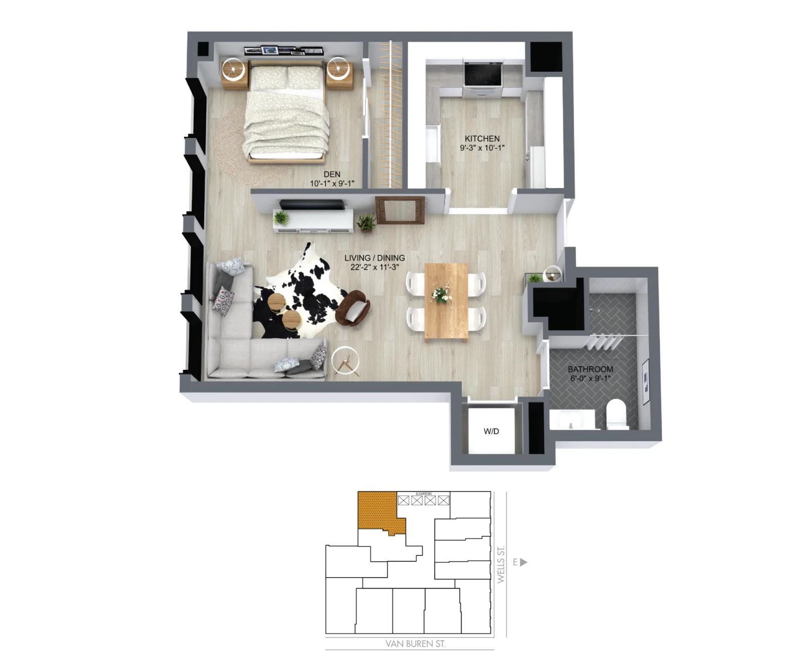 Unit 1212 floor plan