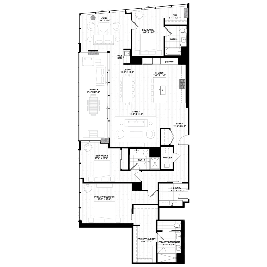 Unit 25C floor plan