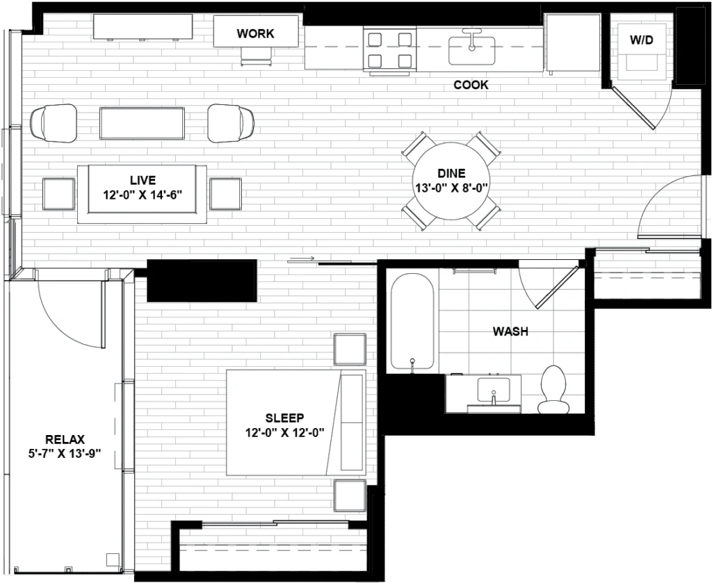 Unit 0710 floor plan