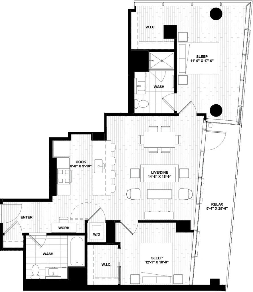 Unit 0403 floor plan