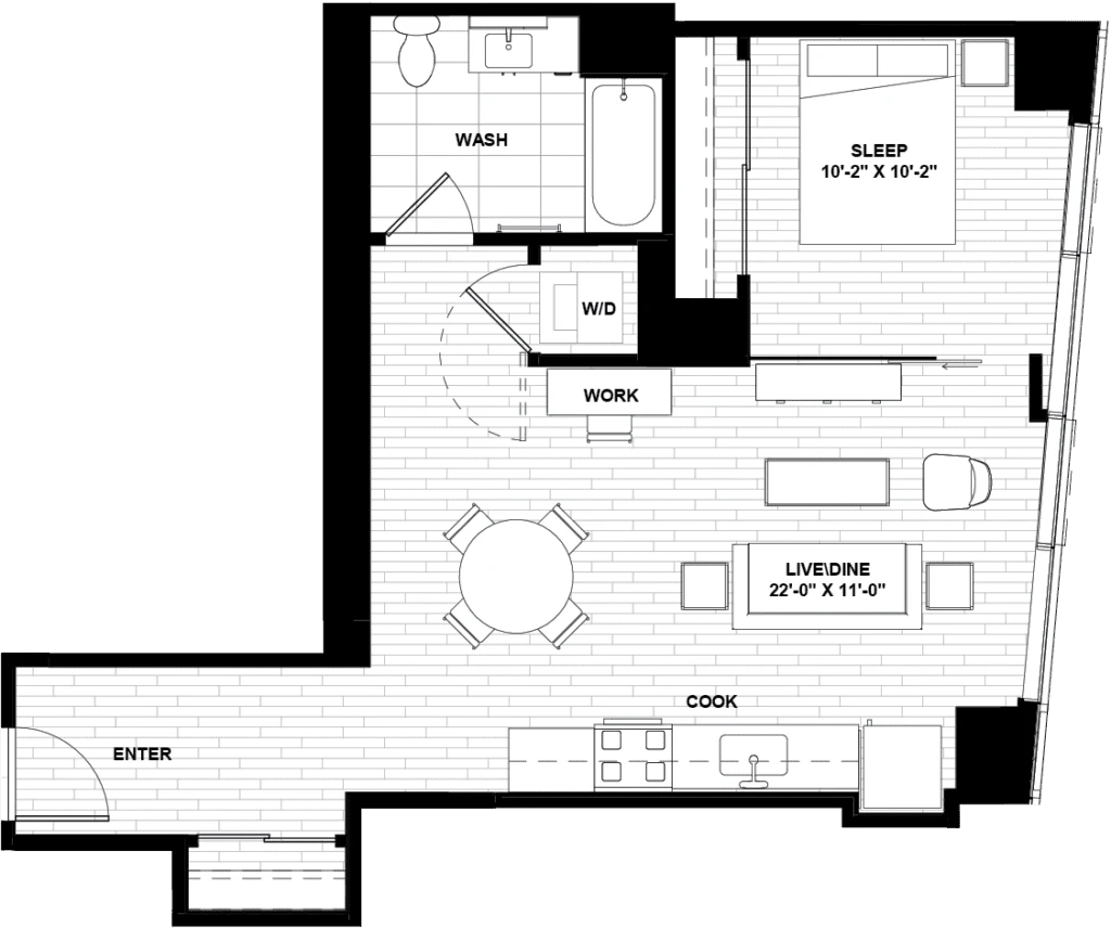 Unit 0809 floor plan