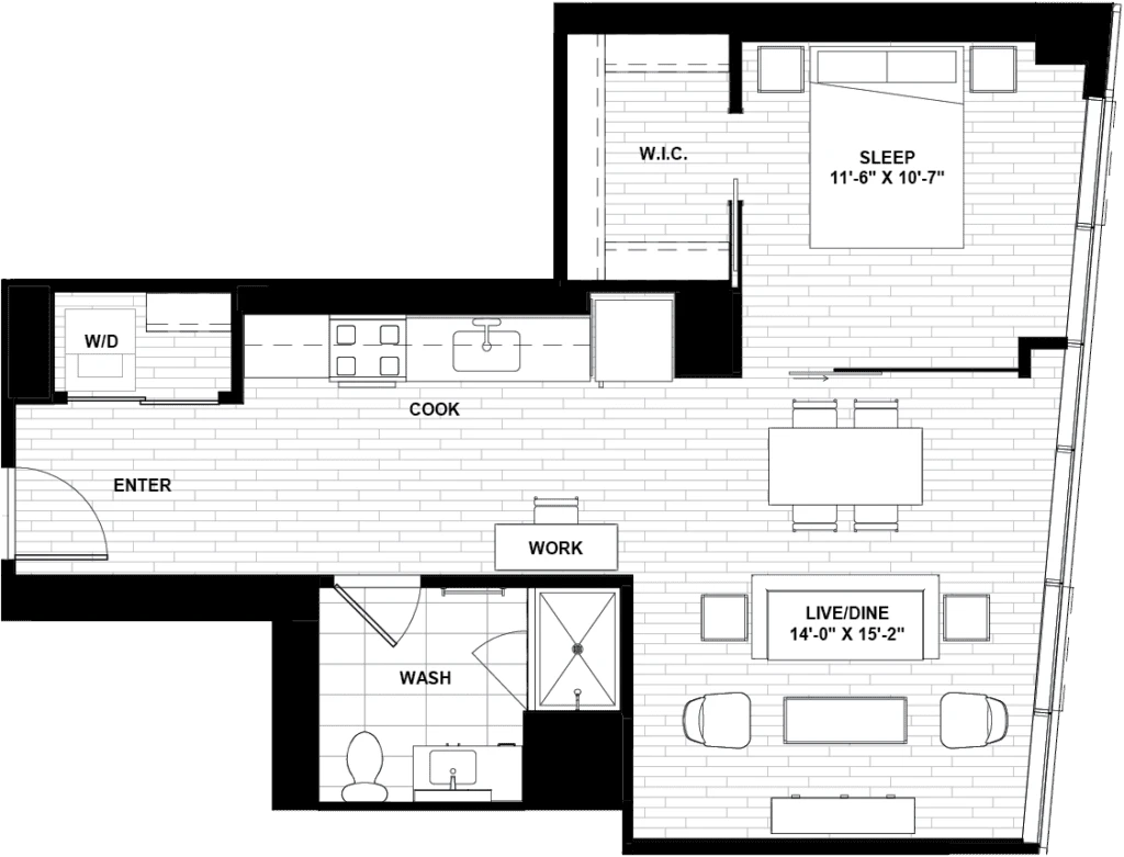 Unit 0505 floor plan