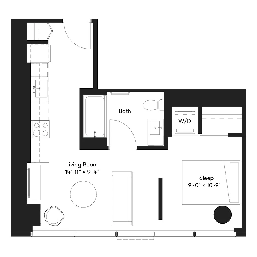 Unit 4109 floor plan