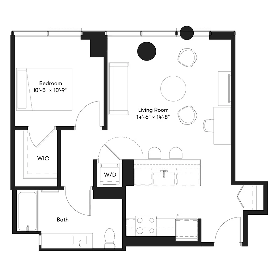 Unit 1903 floor plan