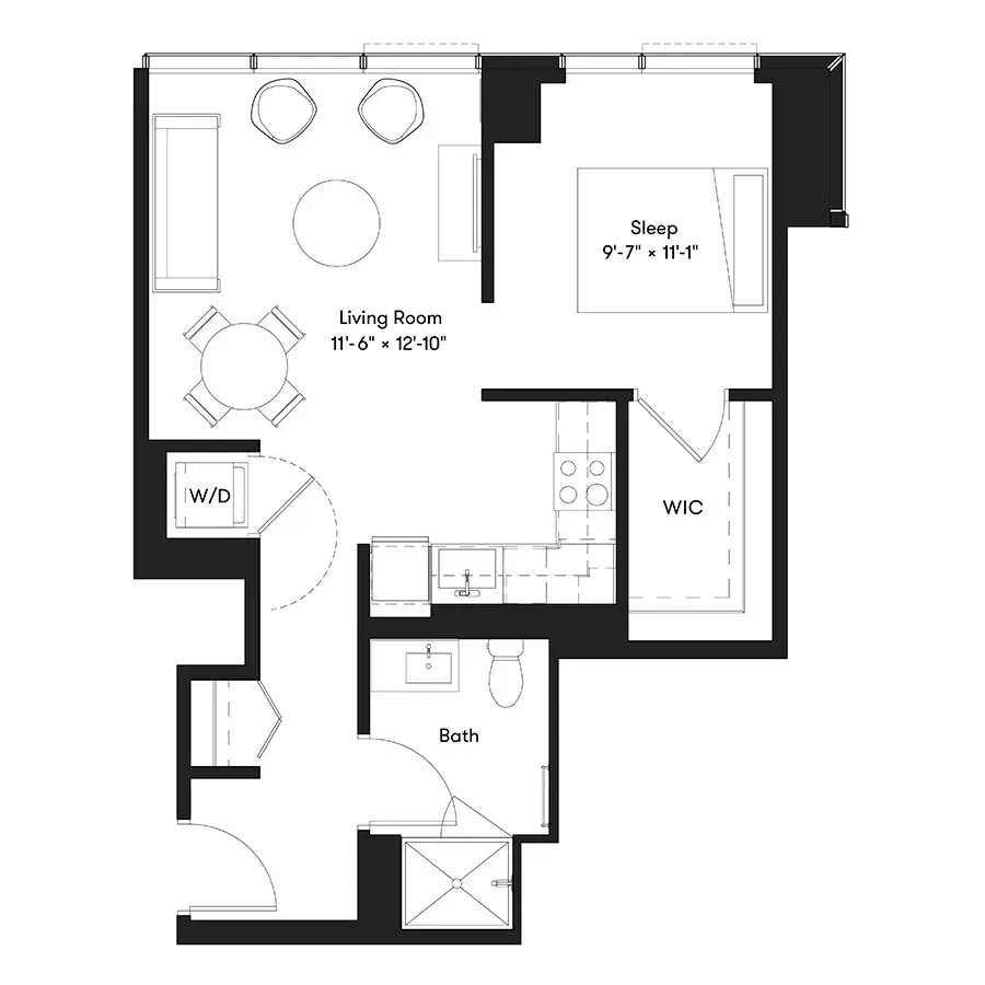 Unit 1804 floor plan