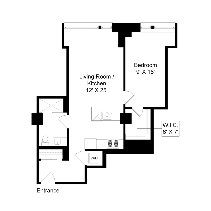 Unit 211 floor plan
