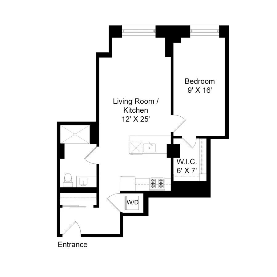 Unit 611 floor plan