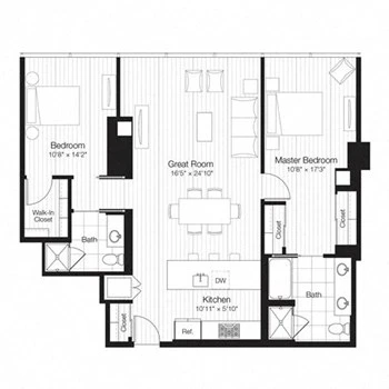 Unit 4002 floor plan