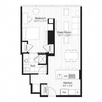 Unit 2105 floor plan