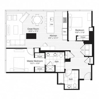 Unit 3312 floor plan