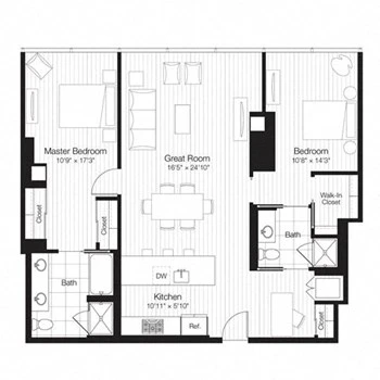 Unit 4003 floor plan