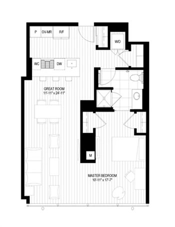 Unit 3907 floor plan