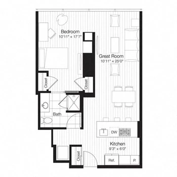 Unit 2602 floor plan