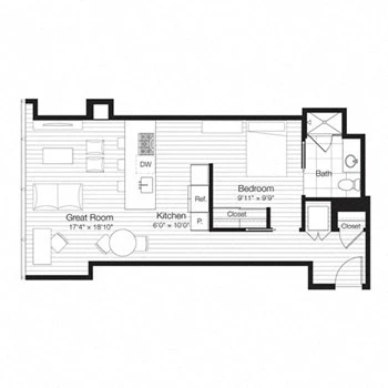Unit 3607 floor plan