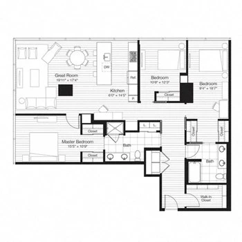 Unit 4104 floor plan