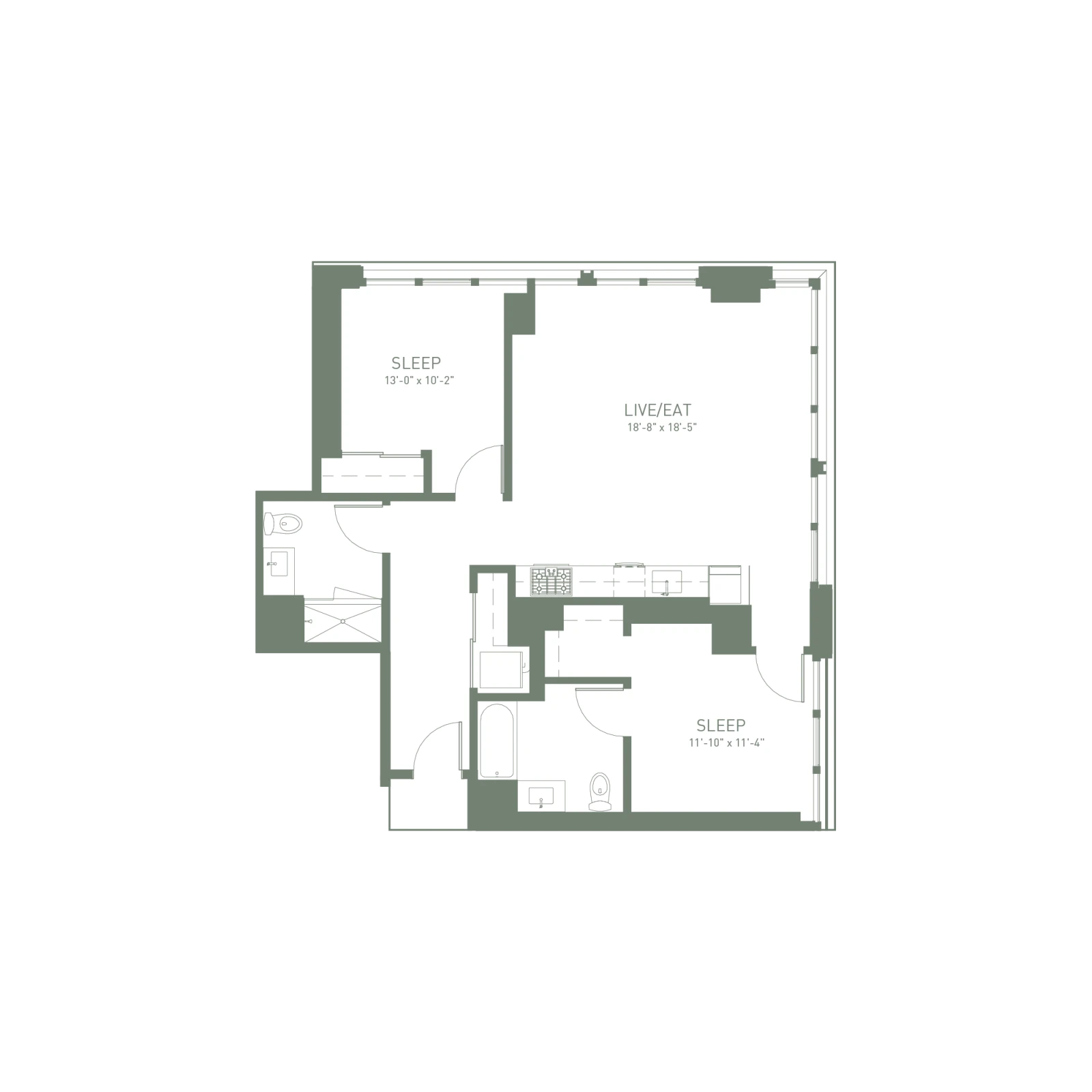 Unit 910 floor plan