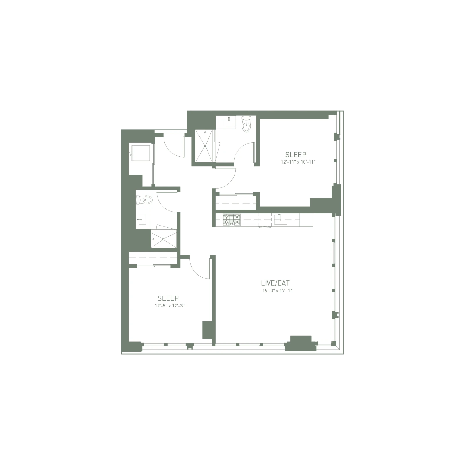 Unit 609 floor plan