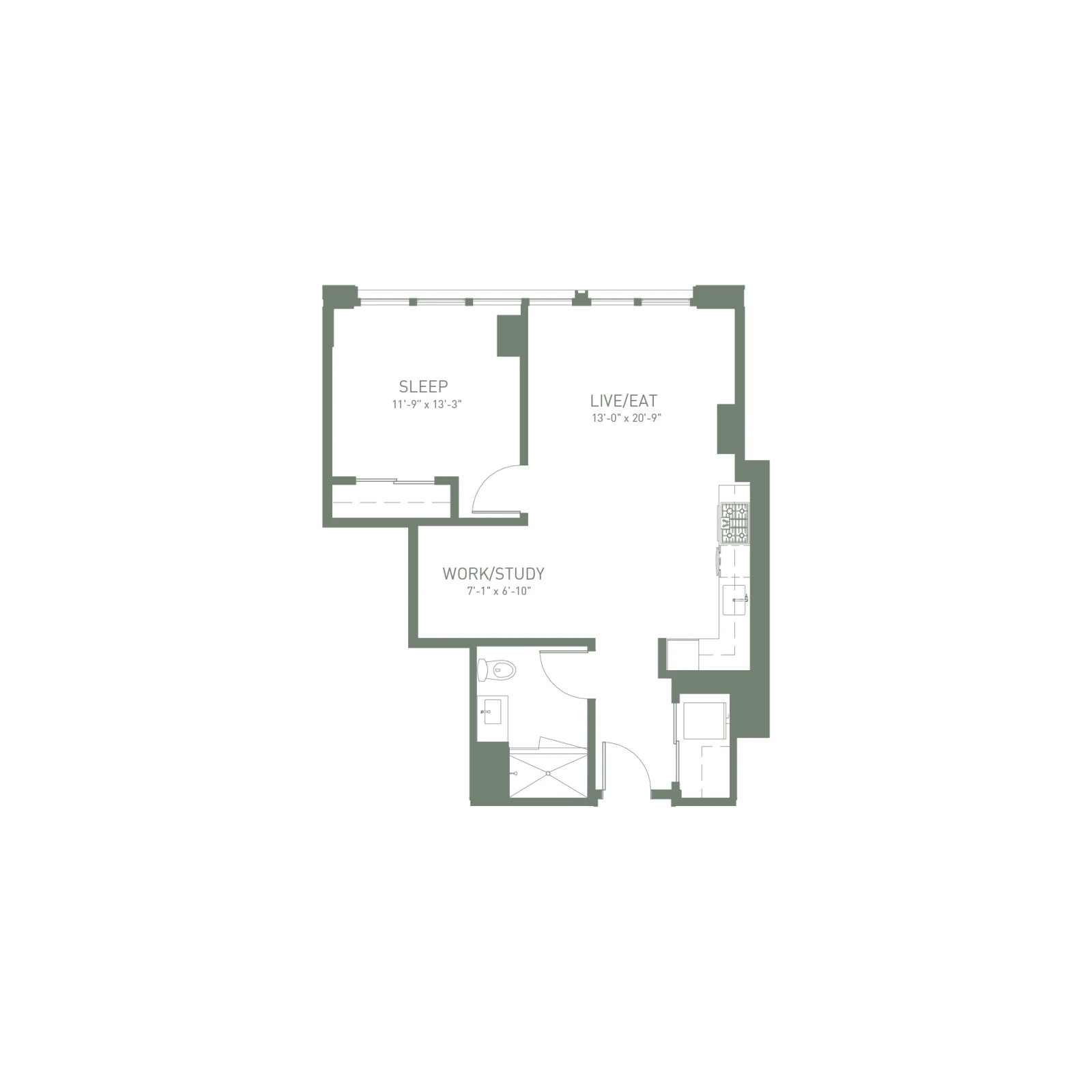 Unit 1316 floor plan
