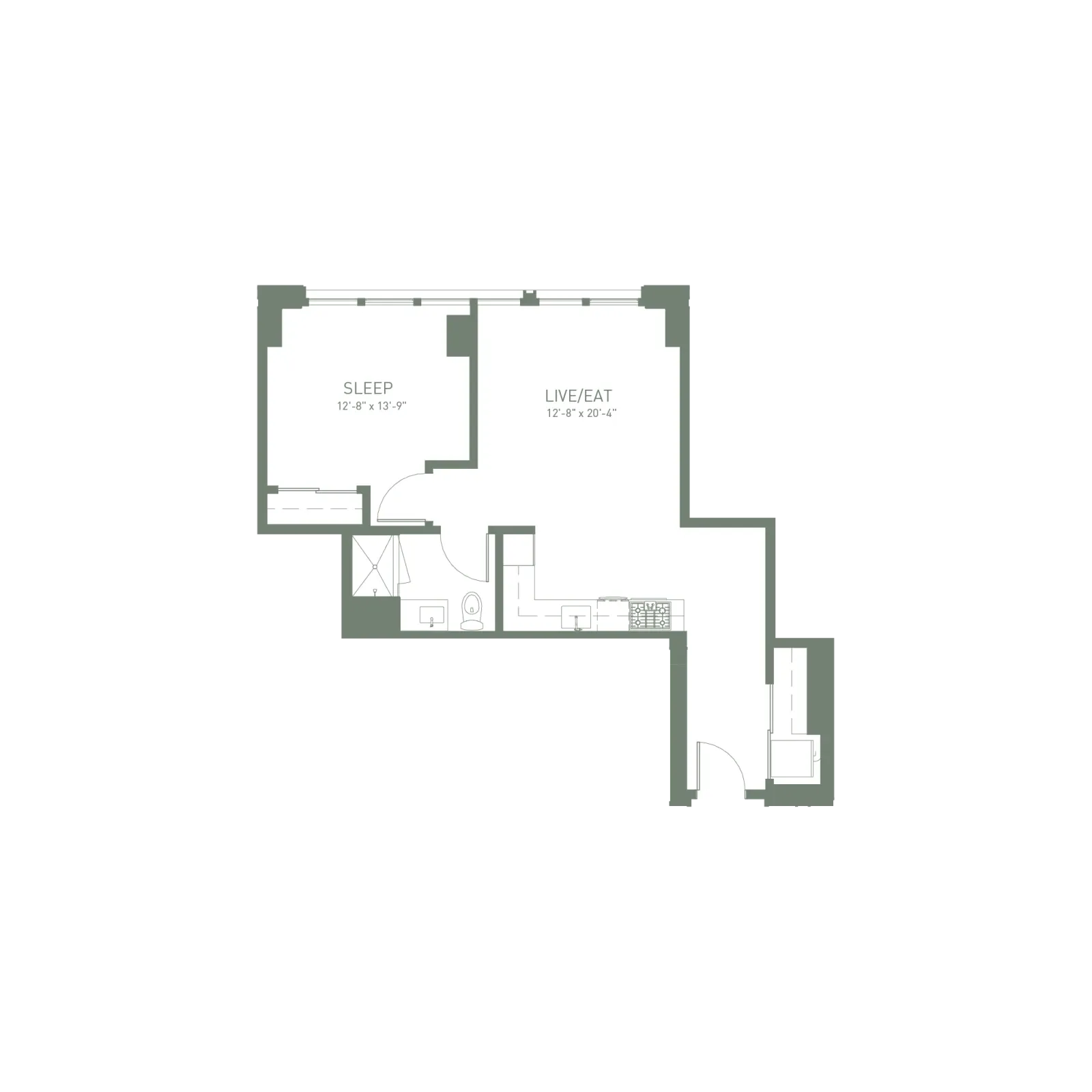 Unit 717 floor plan