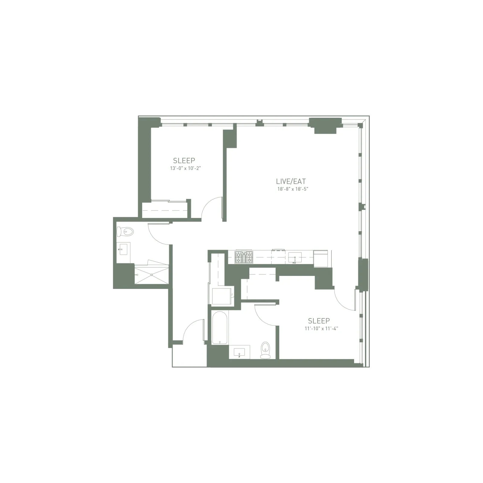 Unit 910 floor plan