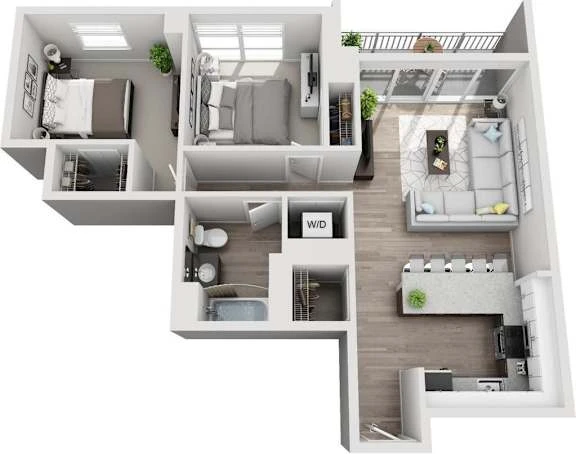 Unit 1903 floor plan