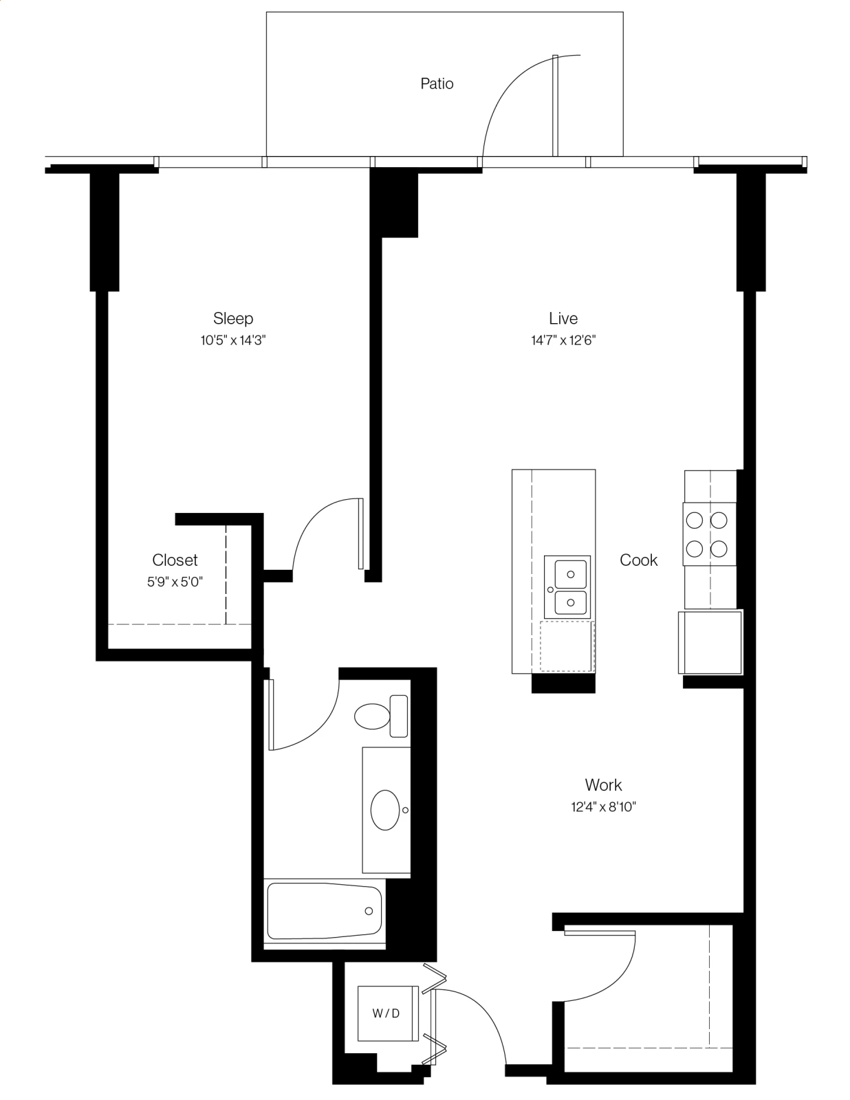 Unit 0514 floor plan