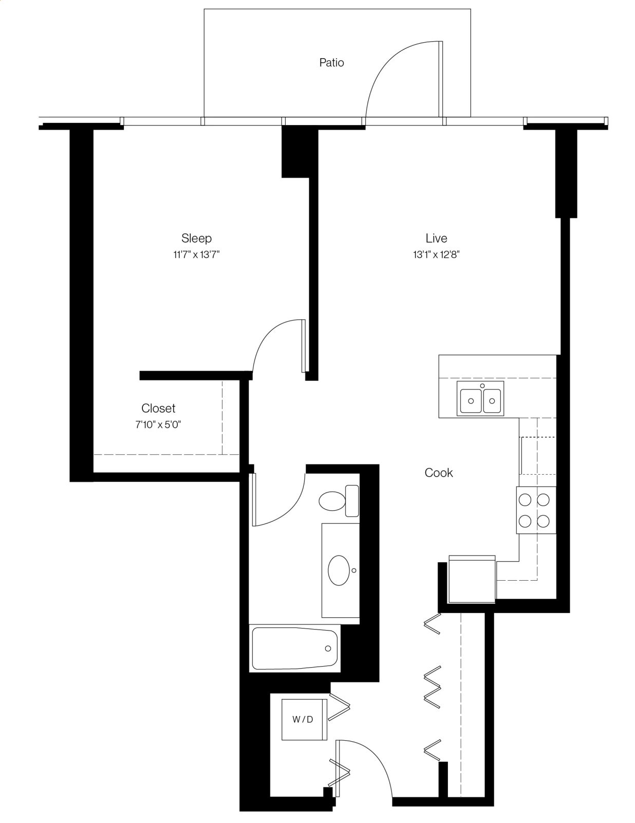 Unit 0712 floor plan