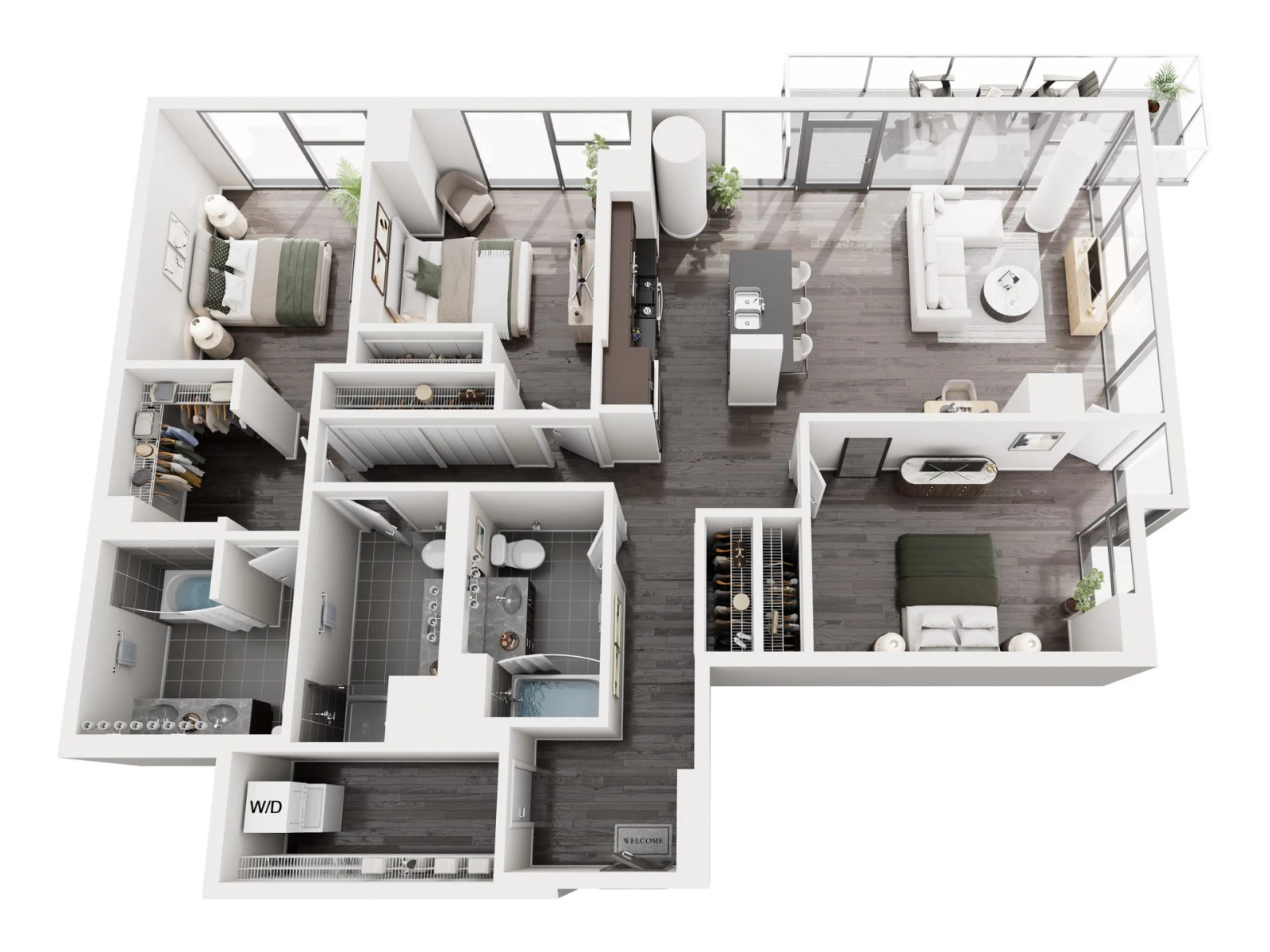 Unit 1601 floor plan