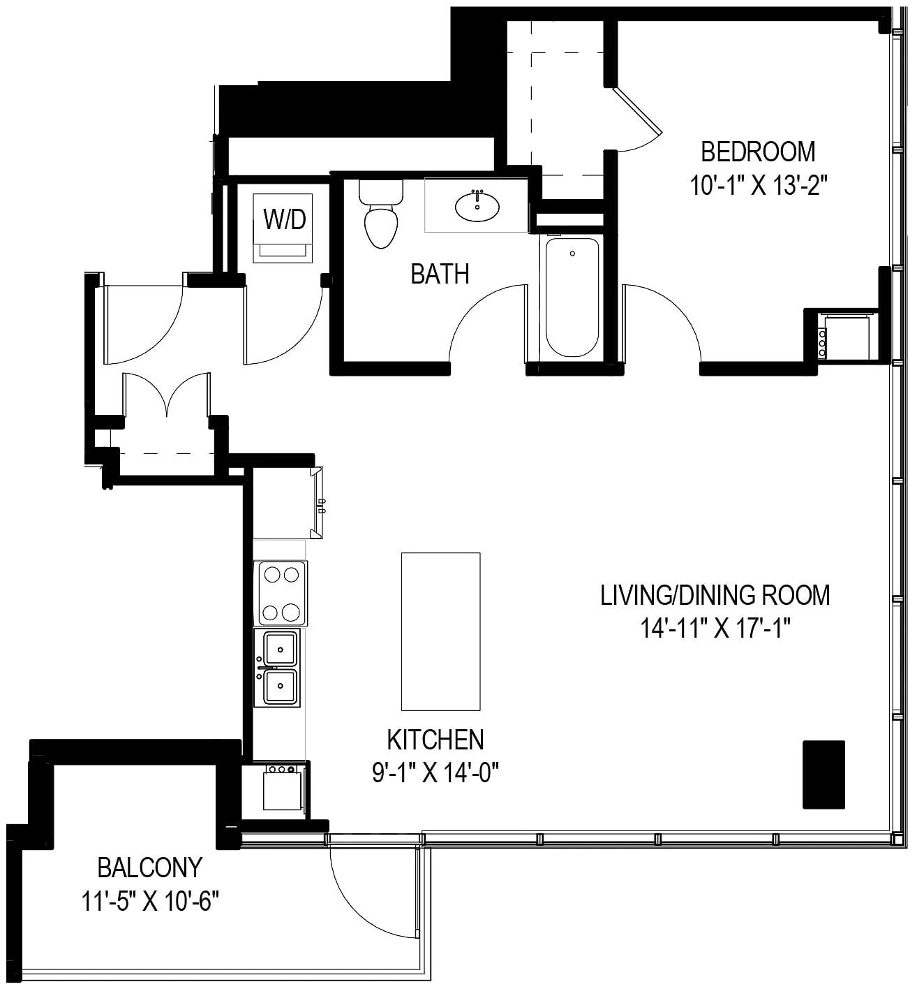 Unit 2213 floor plan