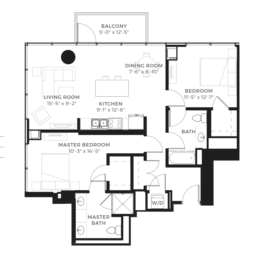 Unit 901 floor plan