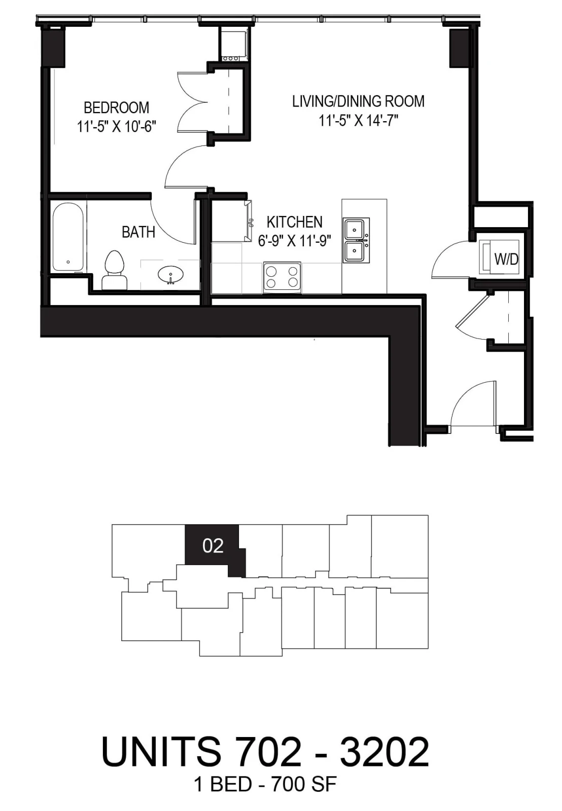 Unit 1302 floor plan
