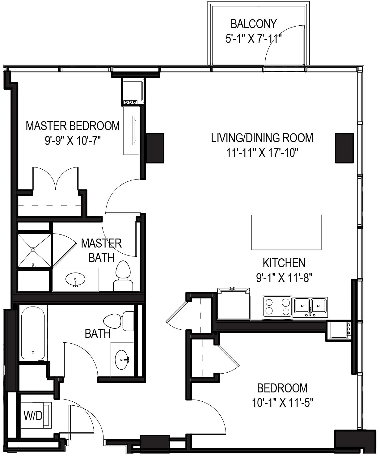 Unit 2806 floor plan