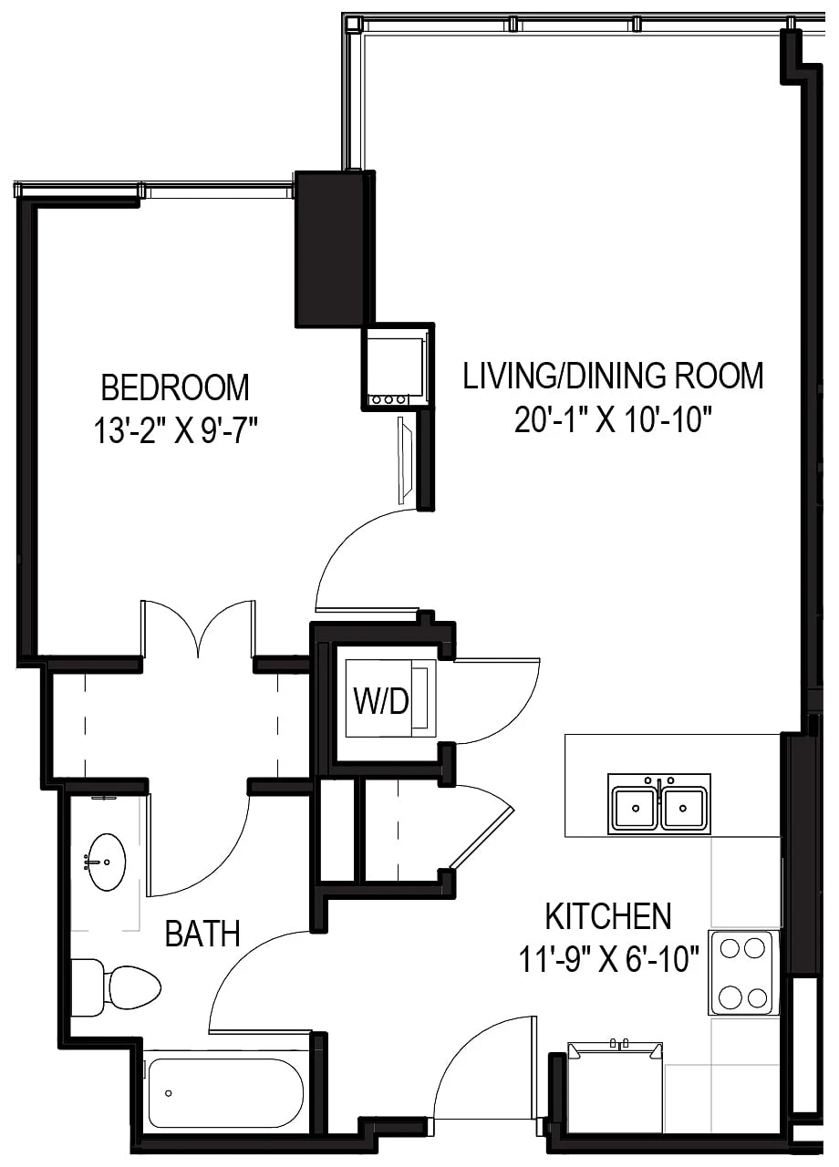 Unit 1705 floor plan