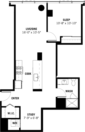 Unit 0609 floor plan